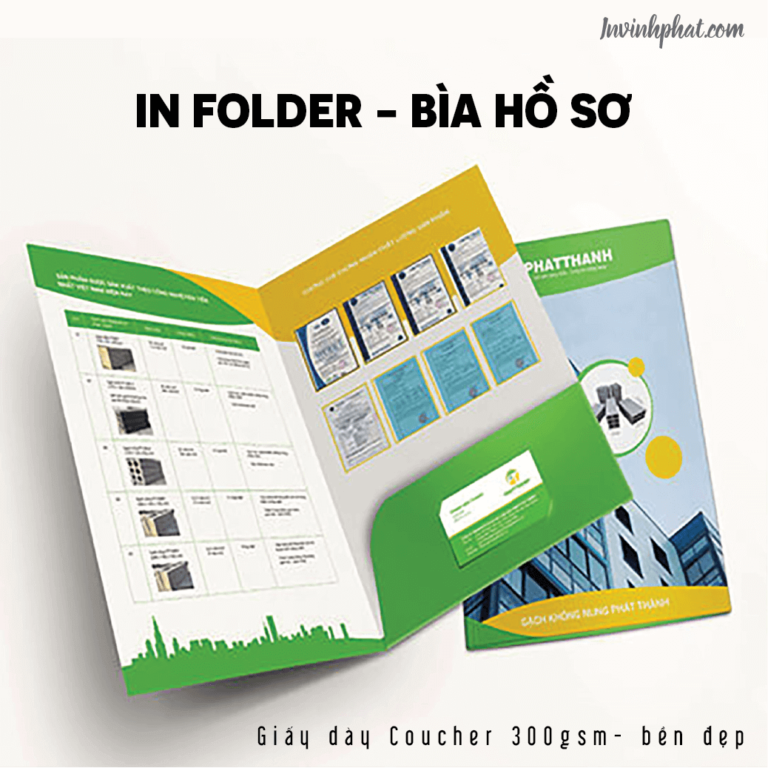 In folder bìa hồ sơ